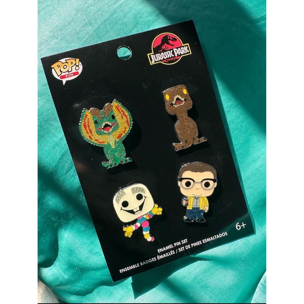 Funko Pop Jurassic Park 4 Pin Set‎